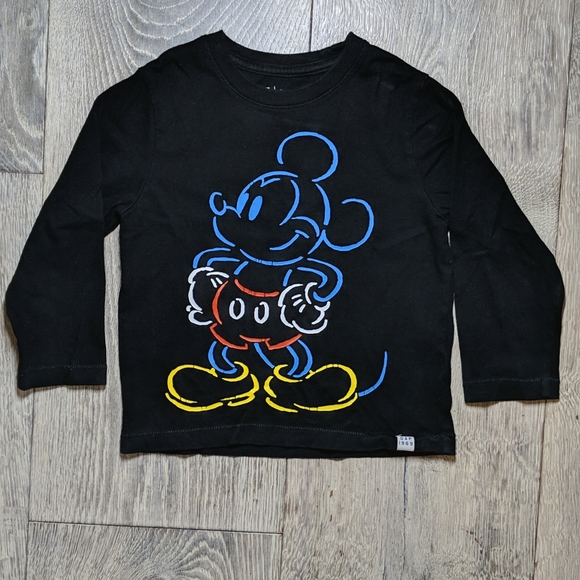 Gap Kids Mickey Mouse Long-Sleeve Tee - Picture 1 of 4